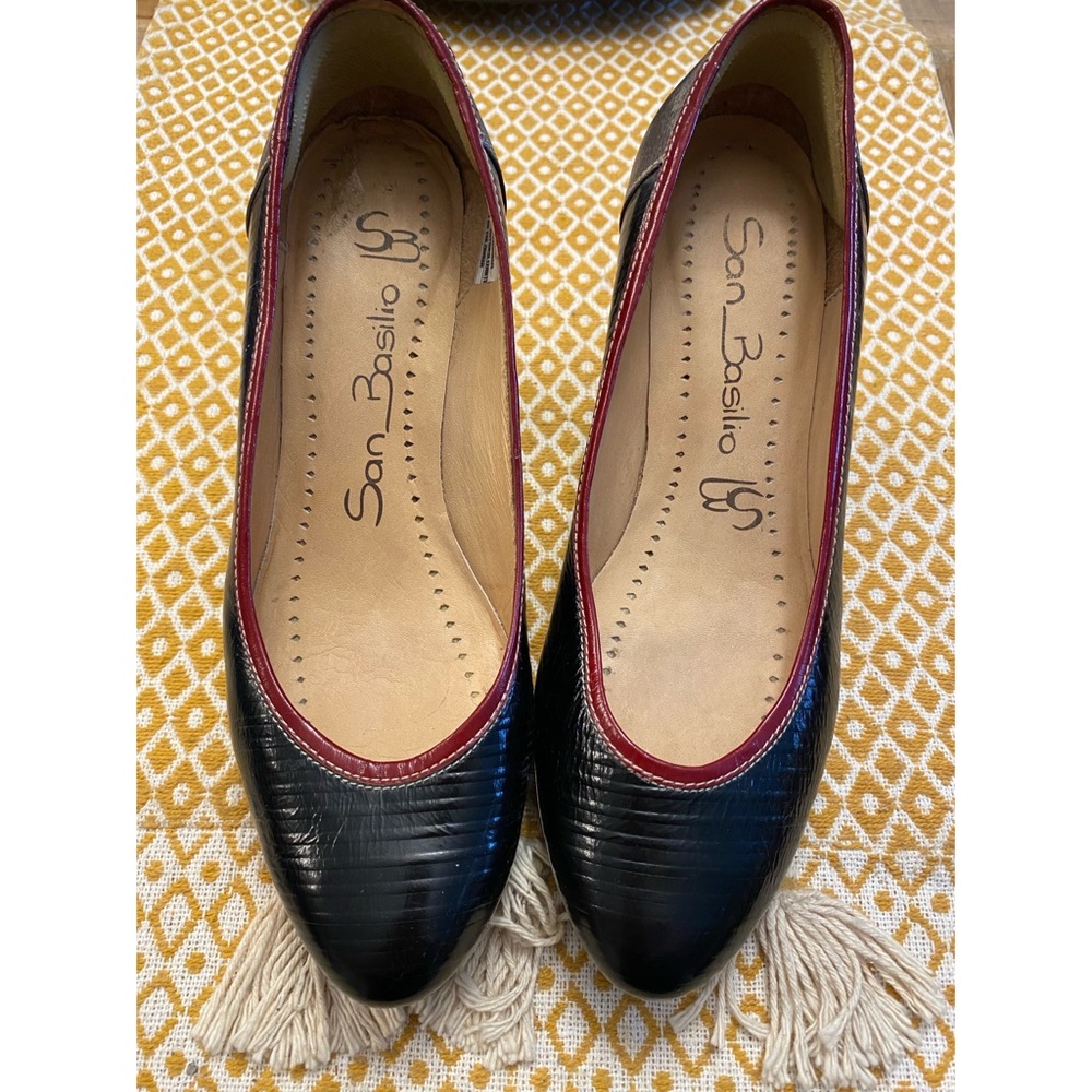 Italian Leather Heels Brand New